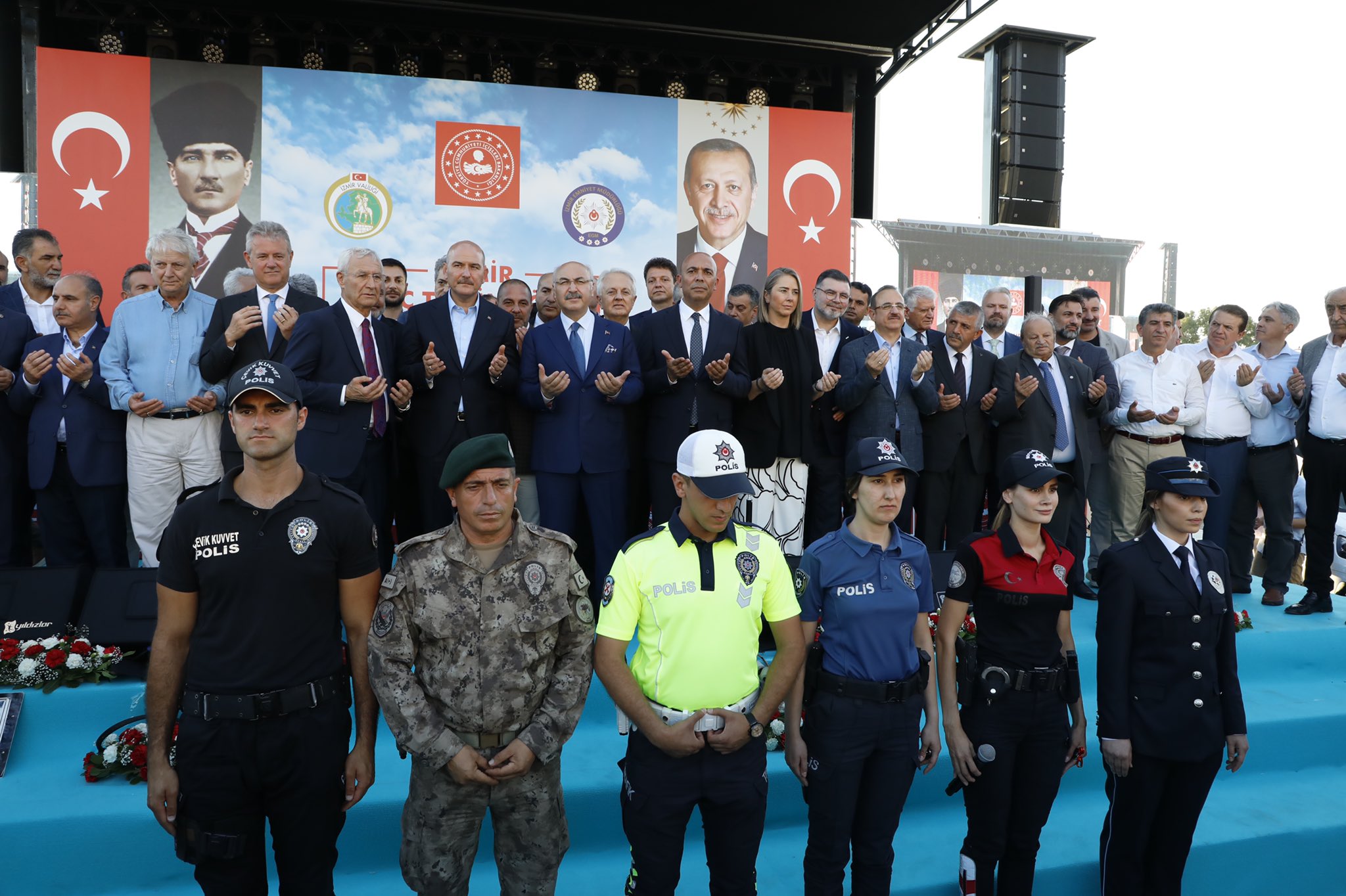 İl Emniyet Müdürlüğüne kazandırılan 222   aracın teslim töreni 26.06.2022